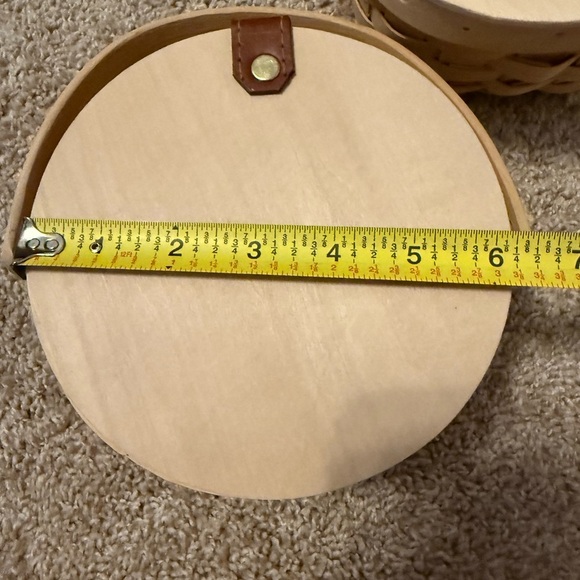 Set of 2 Natural Woven Baskets | Cute Home Decor or Crafting Baskets with Handle - Picture 7 of 11